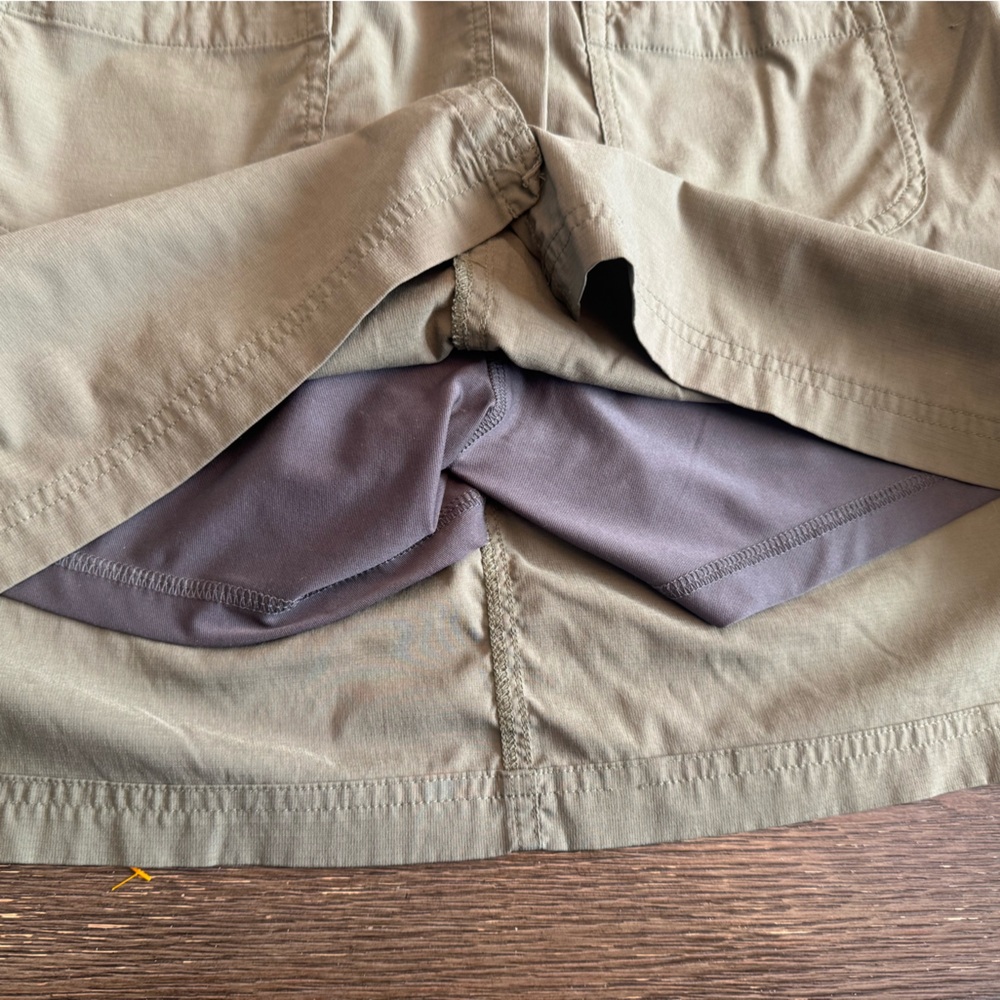 LL BEAN Olive Green Casual skirt skirt shorts size XL - Picture 4 of 4